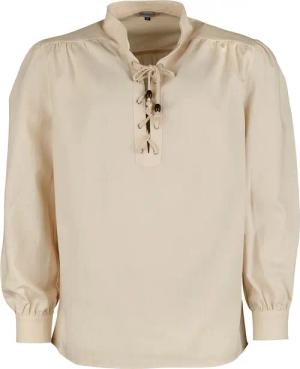 Banned Alternative - Mittelalter Hemd - Medieval Shirt Nature - M bis XXL - für Männer - Größe XL - natur