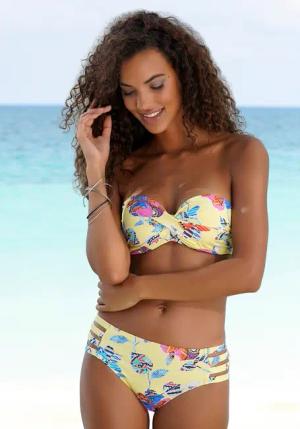 SUNSEEKER Bikini-Hose Damen gelb-bunt Gr.34