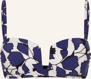 MARYAN MEHLHORN Bandeau-Bikini-Top BLUE LEAVES