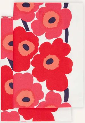 marimekko 2-er Set Geschirrtücher UNIKKO mit Leinen