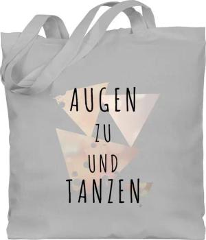 Shirtracer Umhängetasche Augen zu und tanzen, Stoffbeutel Festival Outfit