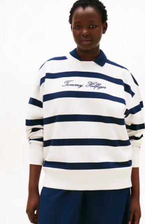 Tommy Hilfiger Curve Sweatshirt "CRV SCRIPT REG PIQUE SWTSHRT"