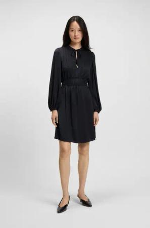 BOSS ORANGE Satinkleid "DECLY Premium Damenmode", mit Raffungen