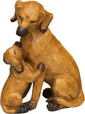 Ambiente Haus Dekofigur "Hund mit Welpe", groß