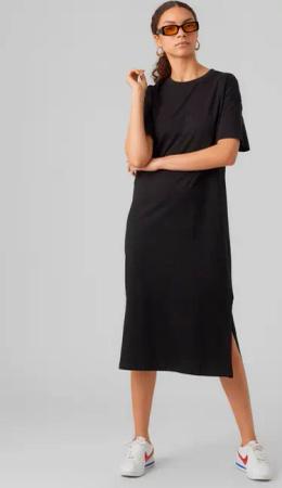 Vero Moda Sommerkleid "VMMOLLY SS OVERSIZE CALF DRESS NOOS"