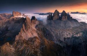 Papermoon Fototapete "Photo-Art KAROL NIENARTOWICZ, TRE CIME DI LAVAREDO"