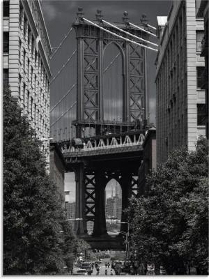 Artland Glasbild "New York Manhattan Bridge II", Amerika, (1 St.), in verschiedenen Größen