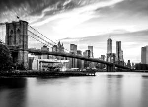 Papermoon Fototapete "New York Schwarz & Weiß"