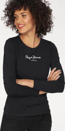 Pepe Jeans Langarmshirt "NEW VIRGINA L/S", mit Logo-Print