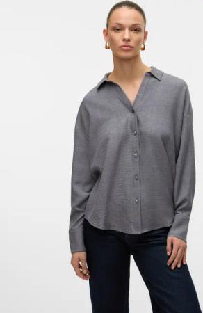 Vero Moda Langarmbluse "VMMELANEY QUEENY LS SHIRT WVN NOOS"