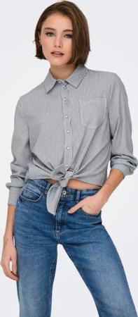ONLY Hemdbluse "ONLLECEY LS KNOT SHIRT NOOS WVN"