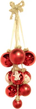 Krebs Glas Lauscha Christbaumschmuck "Glaskugel-Gehänge", (1 tlg.), Christbaumschmuck aus Glas, handgefertigt, Glaskugel Gehänge