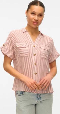 Vero Moda Hemdbluse "VMBUMPY S/S SHIRT WVN GA NOOS"