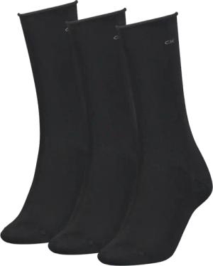 Calvin Klein Jeans Socken "CK WOMEN SOCK 3P ROLL TOP", (3 Paar), Mit kleinem Rollrand, Einheitsgröße passend von Gr. 37-41