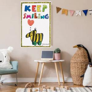 LuckyLinde Leinwandbild "Tigerente mit Herz", Tiere-Tiger-Herzen-Herzbilder-Schriftzug-Sprüche-Liebessprüche-little star-Motivationsbilder-Natur-Ente-Enten-Figuren-Filmfiguren, (1 St.), Exklusive JANOSCH Kindermotive
