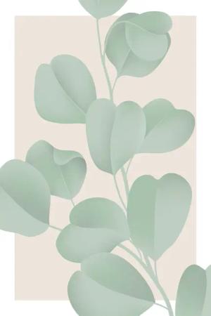 queence Leinwandbild "Blätter mit rosa Hintergrund", Blumen-Blumenbilder-Blätter-Blätterbilder, Premium-Leinwandstoff, Handarbeit aus Deutschland