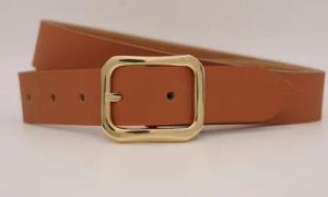 AnnaMatoni Ledergürtel, mit goldener Schließe
