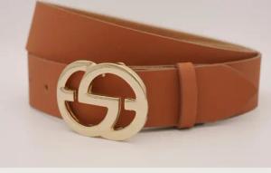 AnnaMatoni Ledergürtel, mit goldener Schließe