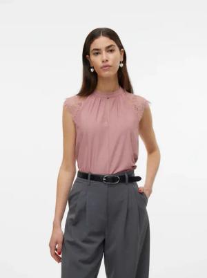Vero Moda Spitzentop "VMMILLA SL LACE TEE"
