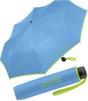 United Colors of Benetton Taschenregenschirm Super Mini FS 2024 - all aboard, leuchtende Modefarben mit kontrastreichem Saum