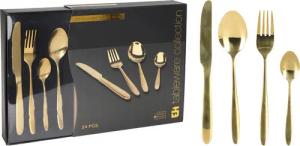 Besteckset gold Edelstahl 24 tlg.