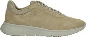 BOSS Runner-Sneaker aus Veloursleder mit Mesh-Details