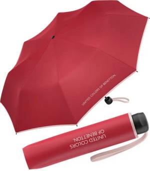 United Colors of Benetton Taschenregenschirm Super Mini FS 2024 - virtual pink, leuchtende Modefarben mit kontrastreichem Saum