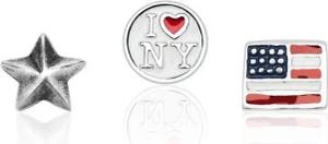 Unique Charm-Einhänger Charm Set USA 925er Silber Unique FSC0002