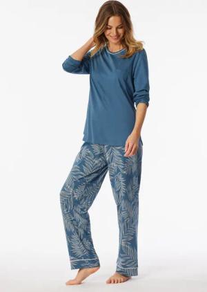 Schlafanzug lang atlantikblau - Comfort Nightwear 42