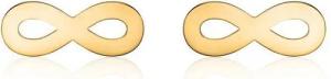 Unique Paar Ohrstecker Infinity Ohrstecker für Damen 14K Gold von Unique