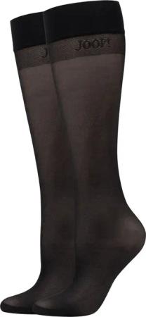 JOOP Kniestrümpfe "Kniestrümpfe 2er Pack", 2er Pack Druckfreier Bund für angenehmen Sitz, 20 DEN