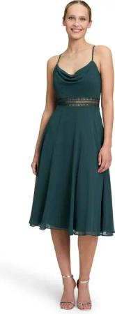 Vera Mont Cocktailkleid "Vera Mont Cocktailkleid mit Wasserfallausschnitt", Stickerei