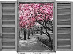 queence Wandtattoo "Park", (1 St.), Wandsticker, Wandbild, selbstklebend, 3D, Fenster