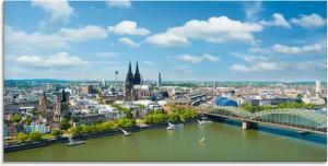 Artland Glasbild "Köln Rheinpanorama", Deutschland, (1 St.), in verschiedenen Größen
