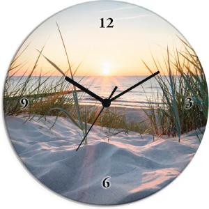 Artland Wanduhr "Ostseestrand", wahlweise mit Quarz- oder Funkuhrwerk, lautlos ohne Tickgeräusche