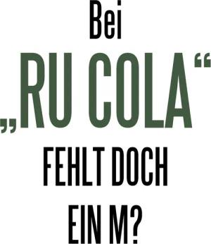 queence Wanddekoobjekt "RU(M)COLA", Stahlschild, Blechschild, Spruch, Witzig, Wanddeko, retro, 20x30cm