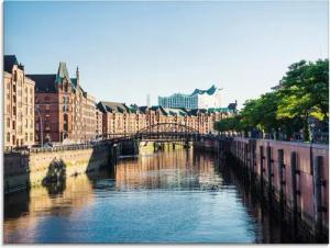 Artland Glasbild "Hamburg Speicherstadt", Deutschland, (1 St.), in verschiedenen Größen