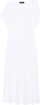 Fabiana Filippi - White Coton Dress - Größe 42 - bunt