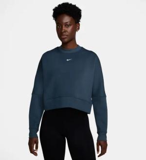 Nike W NK Prima Dri-Fit Crew Top GG Damen (Blau XL Größe)