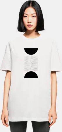Merchcode Ladies Abstract Lines T-Shirt