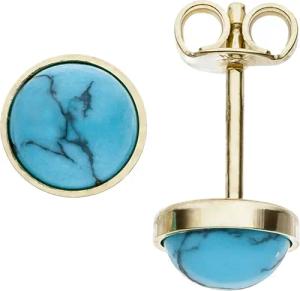 JOBO Paar Ohrstecker, rund 333 Gold