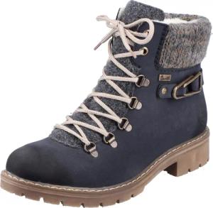 Rieker Winterstiefelette, Winterboots, Schnürboots mit Strickrand