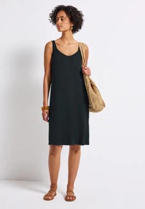 STREET ONE Shirtkleid Sommerkleid mit Knotendetail,