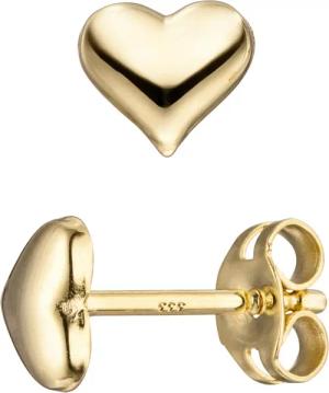 JOBO Paar Ohrstecker, Herz 333 Gold
