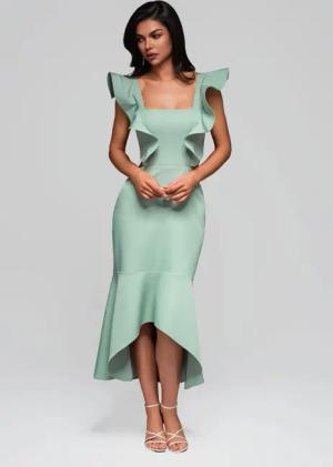 OMBRE Abendkleid Midi-Abendkleid