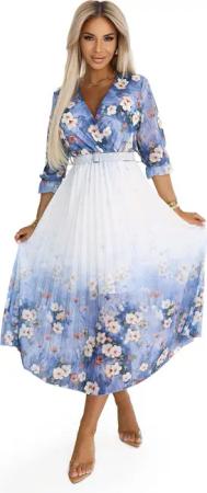 Numoco Sommerkleid Luftiges Midikleid Blumen Maxikleid