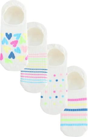 Next Basicsocken Füßlinge mit Rippenmuster, 4er-Pack