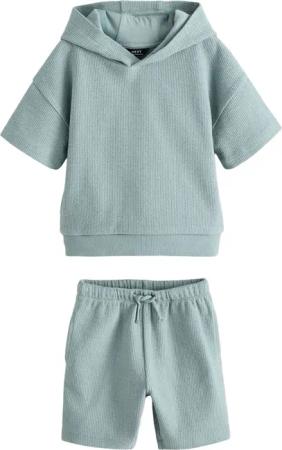 Next Pullover & Shorts Strukturierter Jersey-Hoodie