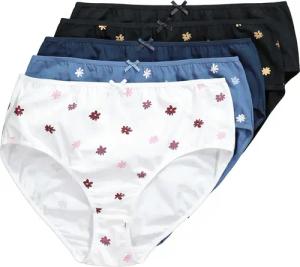 Ulla Popken Slip Midislips 5er-Pack Blumen