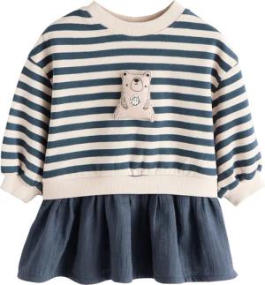 Next Tüllkleid Sweatshirtkleid mit Meshrock (1-tlg)